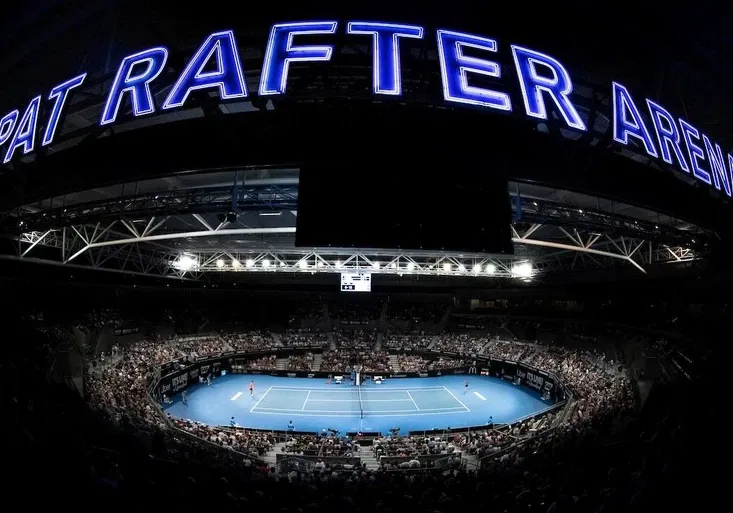 Seznamte se. Tohle je Arena Pata Raftera, klíčové místo turnaje v Brisbane