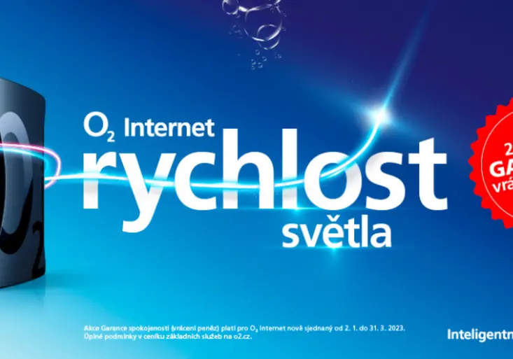 Internet rychlostí světla? O2 nabízí pevný internet s garancí vrácení peněz do 60 dnů