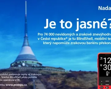 Technologie pro každého. Smartphone BlindShell pro nevidomé pořídíte jedině u O2