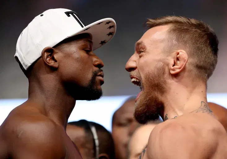 Bizarní trénink pomohl Mayweatherovi k vítězství?  Kde měl obrázek McGregora?