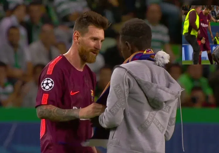 Mladík líbal Messimu kopačku. Fanoušci Sportingu začali skandovat RONALDO!