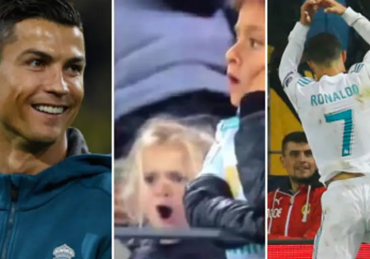 Lepší než Ronaldo? Holčička na tribuně předvedla známou oslavu a stala se hvězdou!