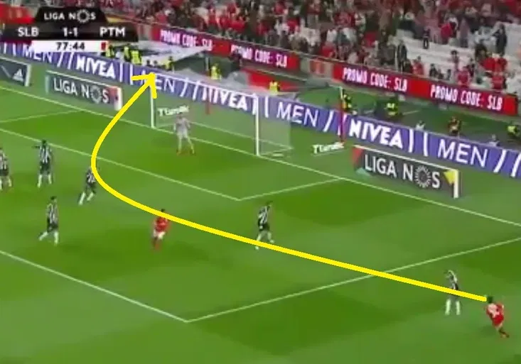 Naváděla tu střelu NASA? Portugalec Almeida dal zřejmě nejúžasnější gól roku!