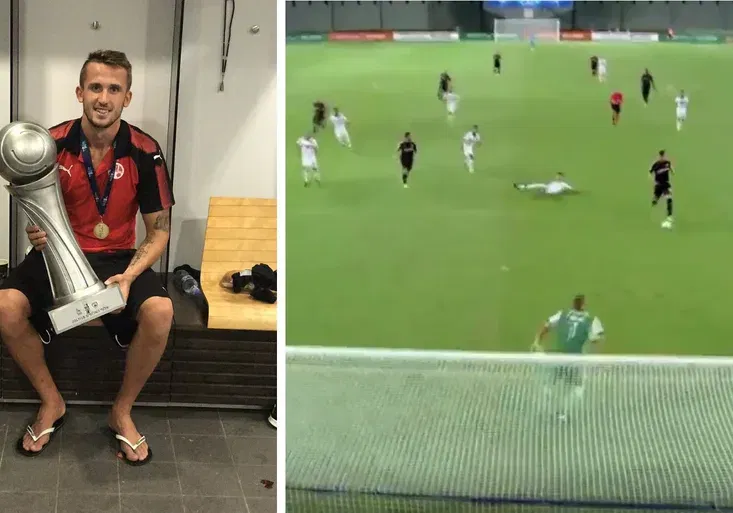 Pekhart se poprvé trefil v Izraeli a hned zvedl nad hlavu superpohár! Jak parádně překonal gólmana?