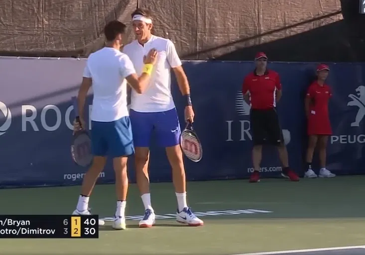 Del Potro uchvátil Montreal úžasným lobem zády k síti! Jak šokoval bratry Bryanovy?