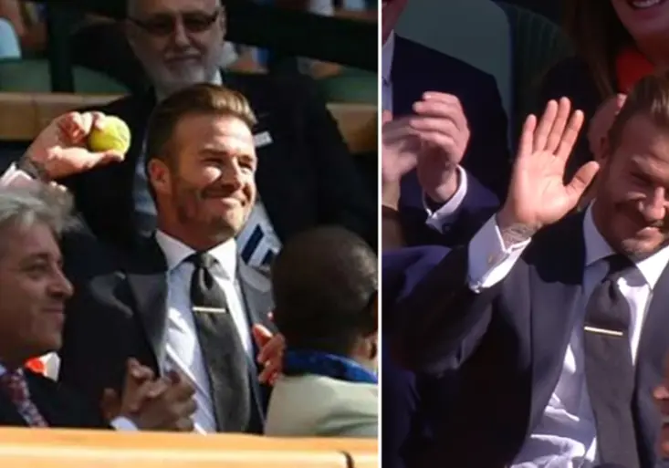 Chytej jako Beckham! Když fotbalová star rozesmála Wimbledon