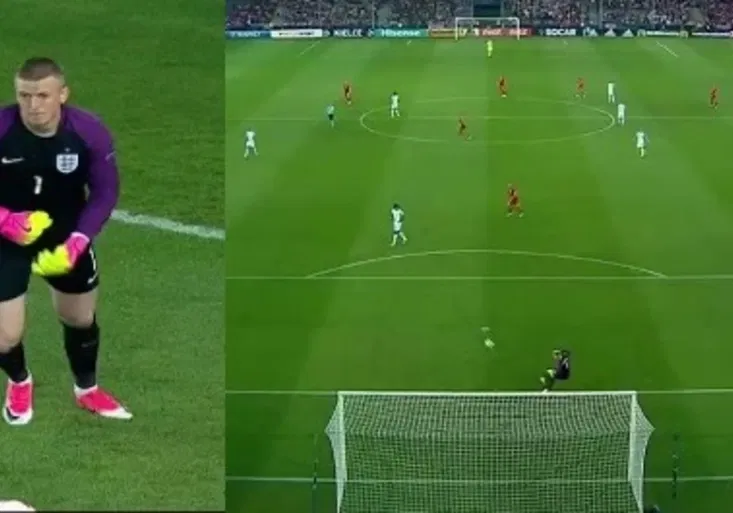 Parádní finta gólmana Anglie. Jak lišácky založil krásnou gólovou akci?