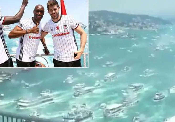 Takovou oslavu titulu jste ještě neviděli! Fanoušci Besiktase vyrazili na zápas loděmi!