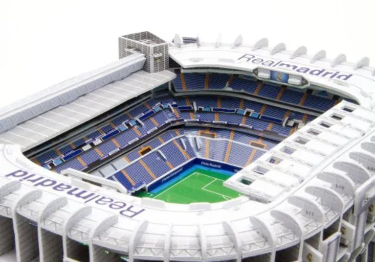Výsledky soutěže s Ligou mistrů o model stadionu Santiago Bernabéu