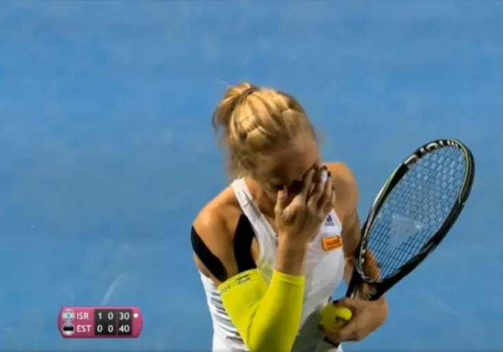 Záchvat smíchu! Jak chyba Estonky totálně odrovnala její izraelskou soupeřku?