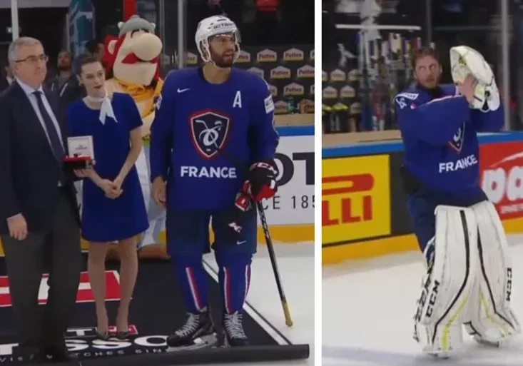 Úžasné gesto! Francouz Bellemare přenechal cenu pro nejlepšího hráče spoluhráči! Dal na hlas publika!