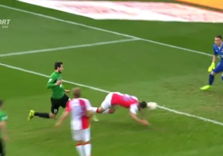 Klíčová ztráta Slavie? Lüftner si dal ukázkový vlastňák, bod zachránil Mešanovič