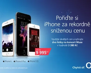 iPhone nebyl nikdy levnější. Jeho koupí můžete získat i lístky na Muse