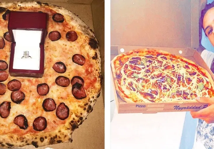 Luxusní žádost o ruku! Hokejista z NHL vsadil na pizzu se salámem! Jak uspěl?