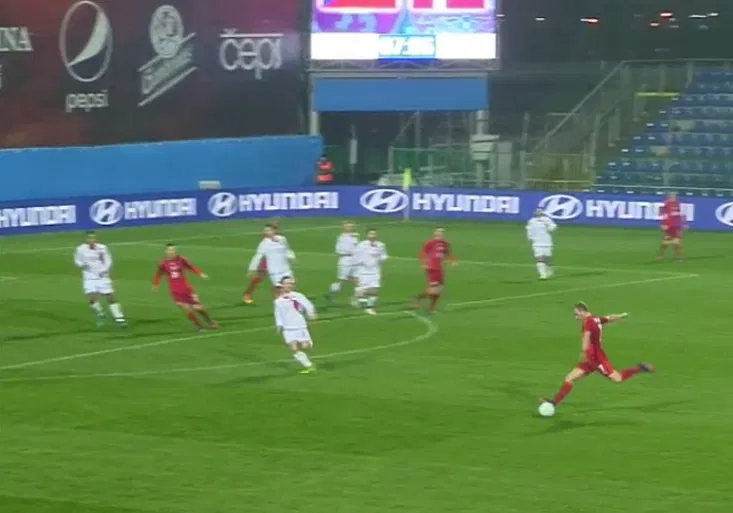 Snový debut v reprezentaci! Barák po sedmi minutách vymetl levačkou šibenici