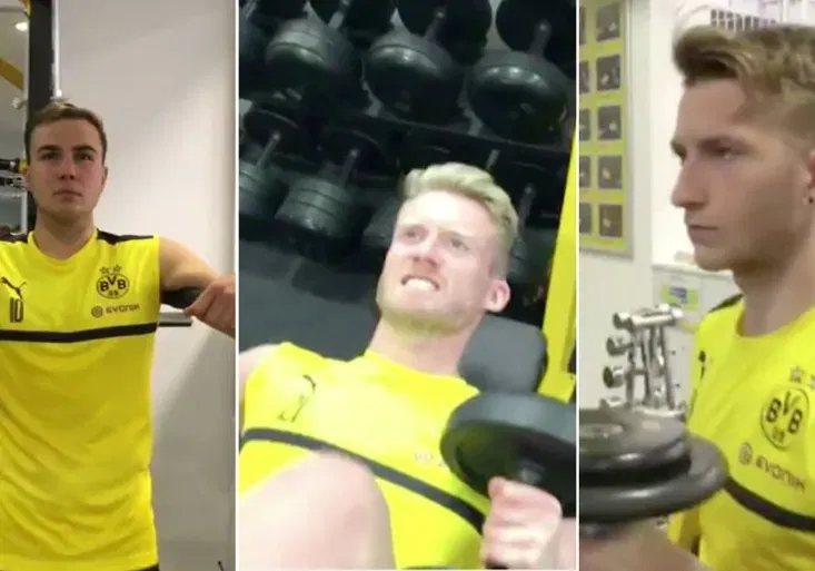 Další bizarní výzva se šíří internetem! Podívejte, jak se Dortmund a další změnili v manekýny