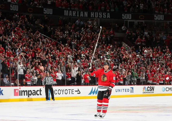Marián Hossa vstřelil 500. gól v NHL! Jak bouřlivě mu aplaudovaly tribuny?