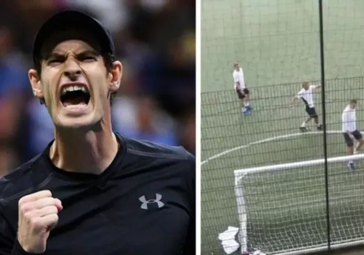Andy Murray v kůži Beckhama? Jak tenista rozdává fotbalovou radost?