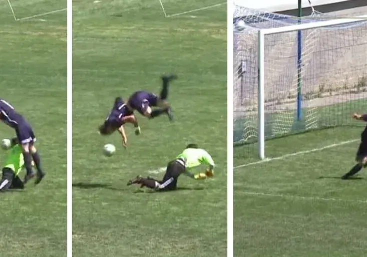Nejbizarnější gól v historii fotbalu? Rovnou ze salta! Američanovi ho ale neuznali!