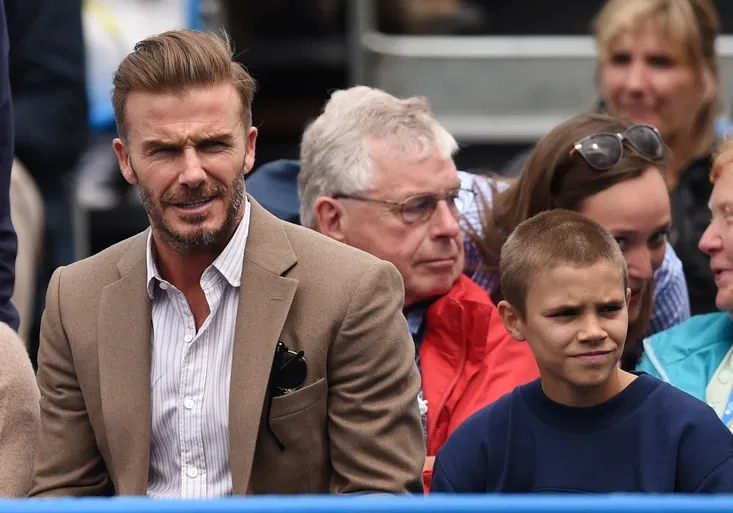 Beckham se synem byli v Londýně na tenise. Ke kterému hráči Romeo vzhlíží?
