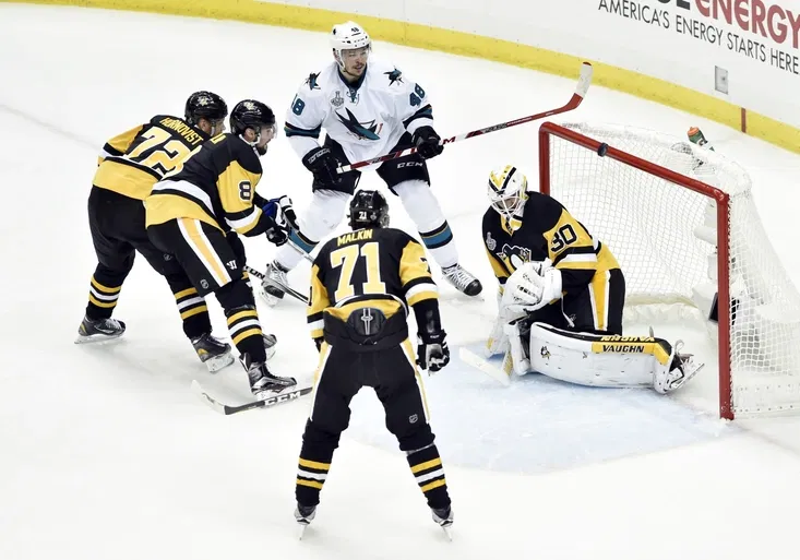 Smolař Hertl! Třikrát trefil tyč a San Jose ztratilo i druhé finále s Pittsburghem