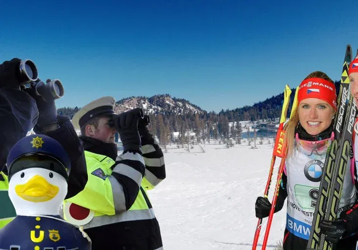 Mistři biatlonu trénují policisty. Ti se tak chystají na další vlnu uprchlíků