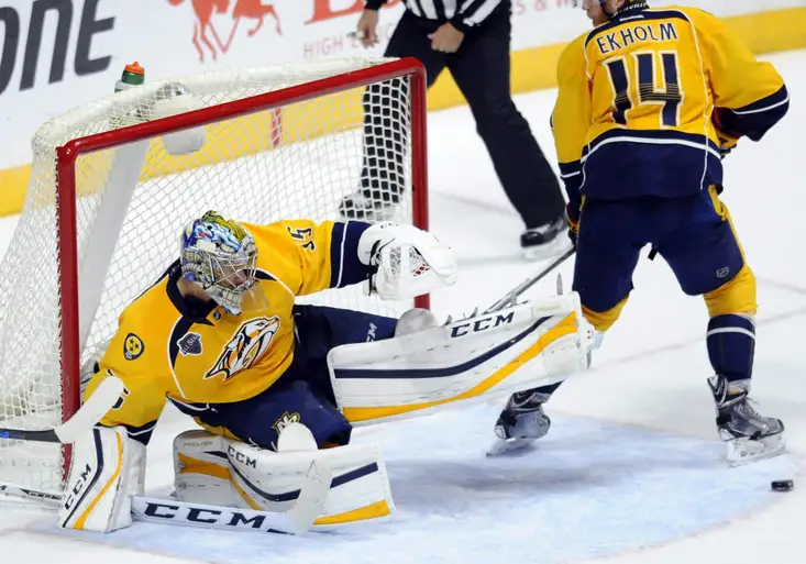 To byl zákrok! Pekka Rinne v NHL kouzlil podobně jako Petr Mrázek