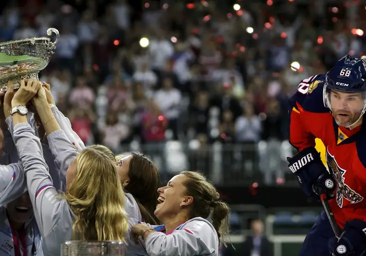 Jaromír Jágr vzkazuje: Mít tolik skvělých tenistek je sen každého trenéra. A klobouk dolů před Marií!