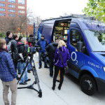 televizní přenosový vůz O2