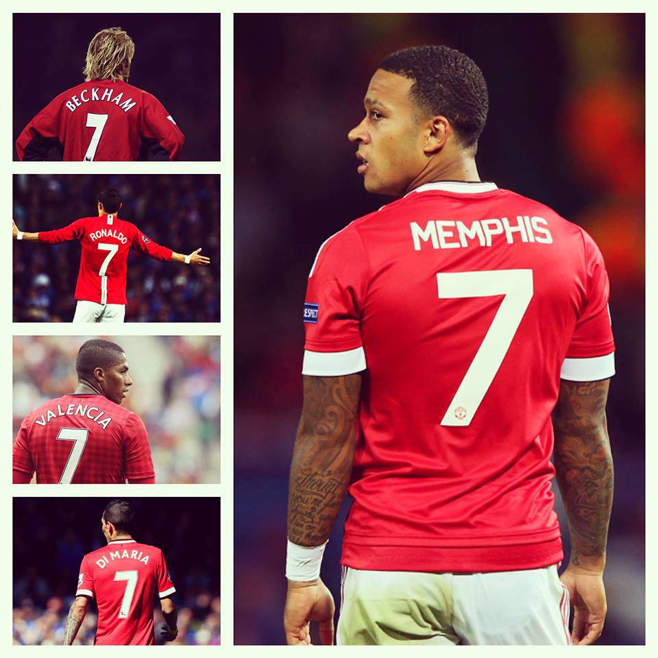 Memphis Depay no.7 Manchester United