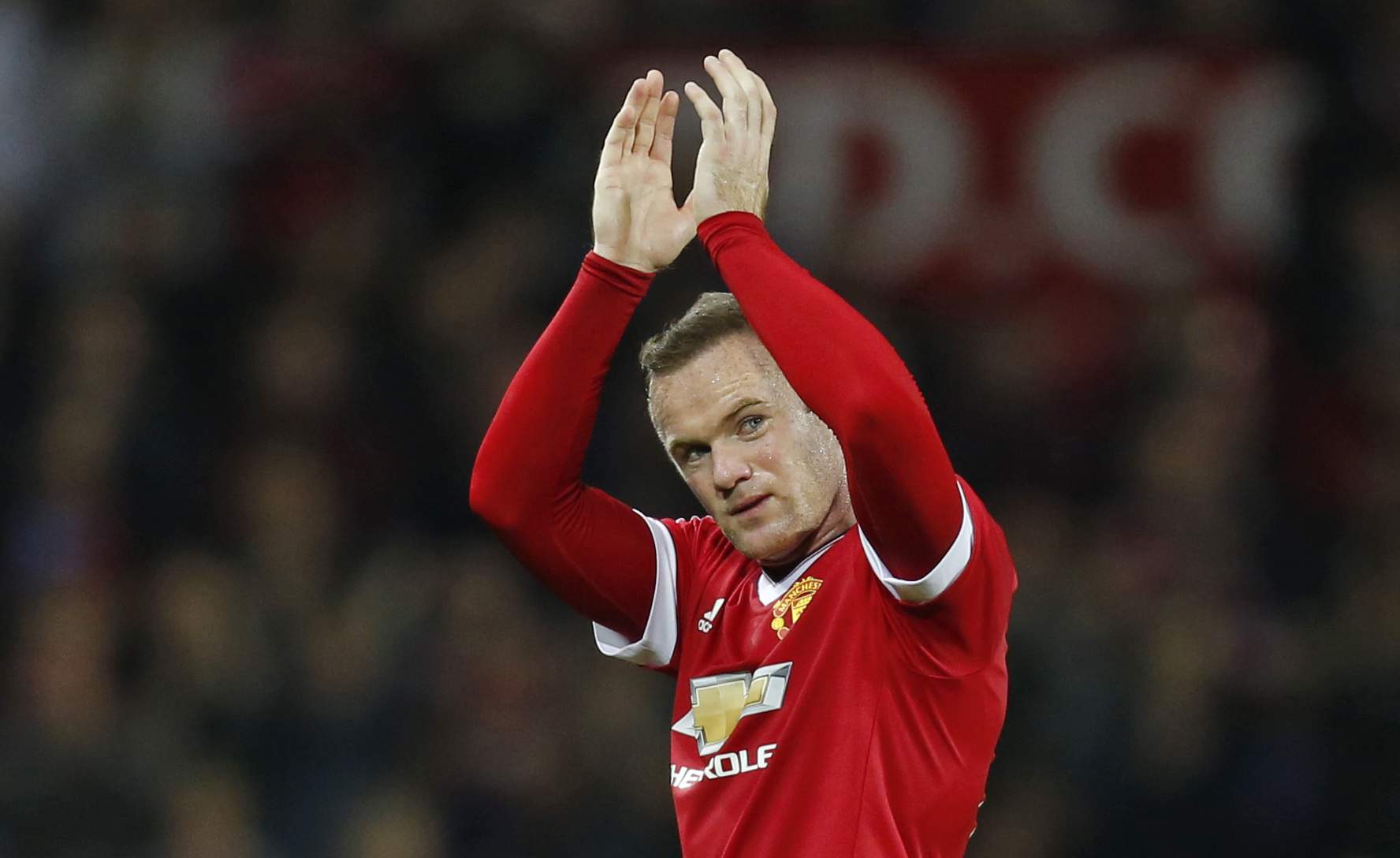 Football - Manchester United v Ipswich Town - Capital One Cup Third Round - Old Trafford - 23/9/15 Manchester United's Wayne Rooney applauds the fans at the end of the match Action Images via Reuters / Ed Sykes Livepic EDITORIAL USE ONLY. No use with unauthorized audio, video, data, fixture lists, club/league logos or "live" services. Online in-match use limited to 45 images, no video emulation. No use in betting, games or single club/league/player publications.  Please contact your account representative for further details.