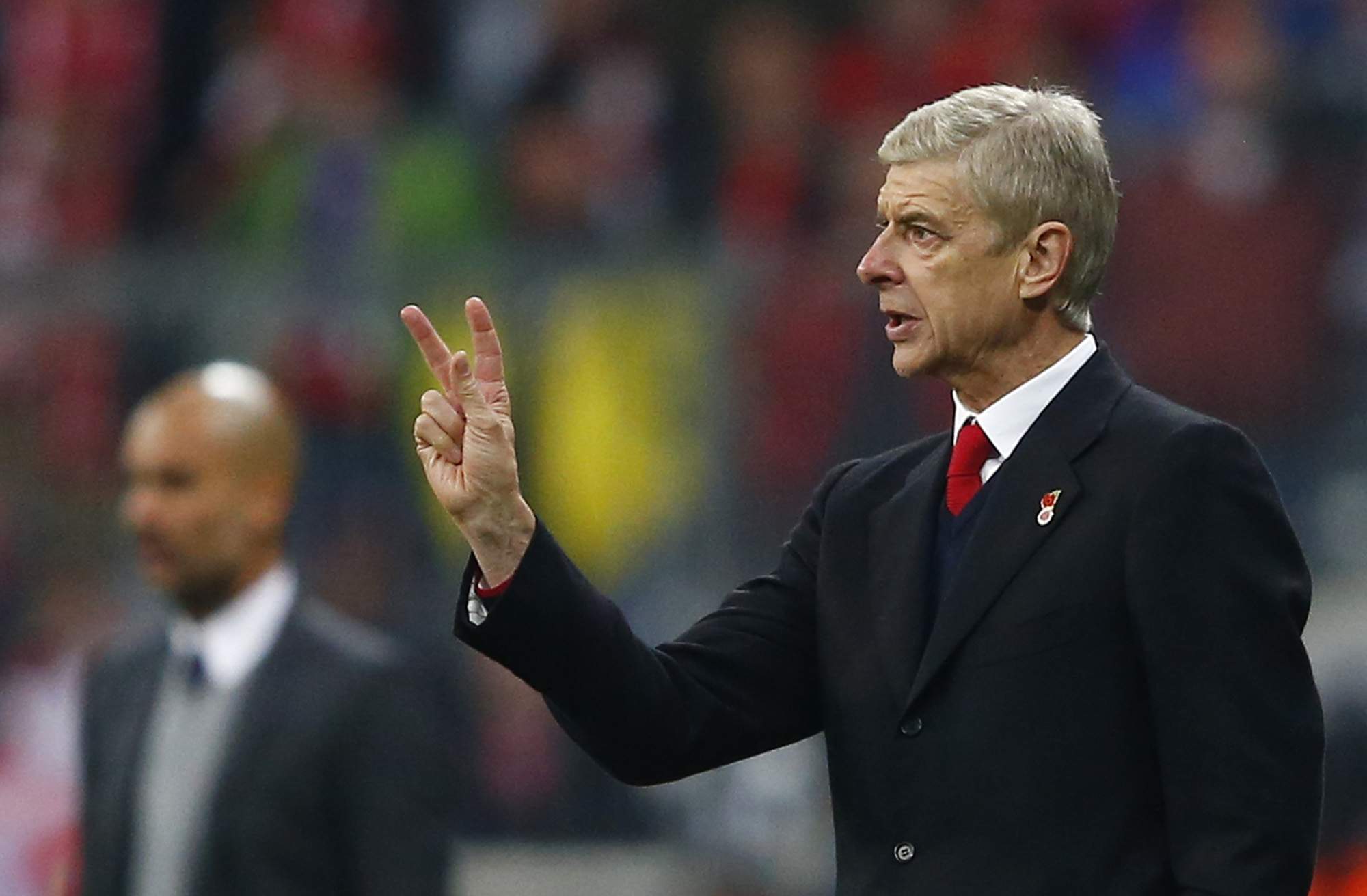 Football - Bayern Munich v Arsenal - UEFA Champions League Group Stage - Group F - Allianz Arena, Munich, Germany - 4/11/15 Arsenal manager Arsene Wenger Reuters / Michael Dalder Livepic EDITORIAL USE ONLY.