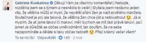 Gabriela Koukalová facebook
