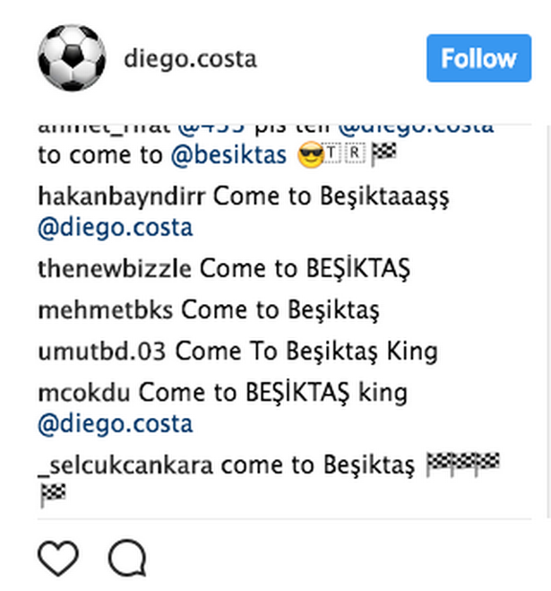 Diego Costa Besiktas