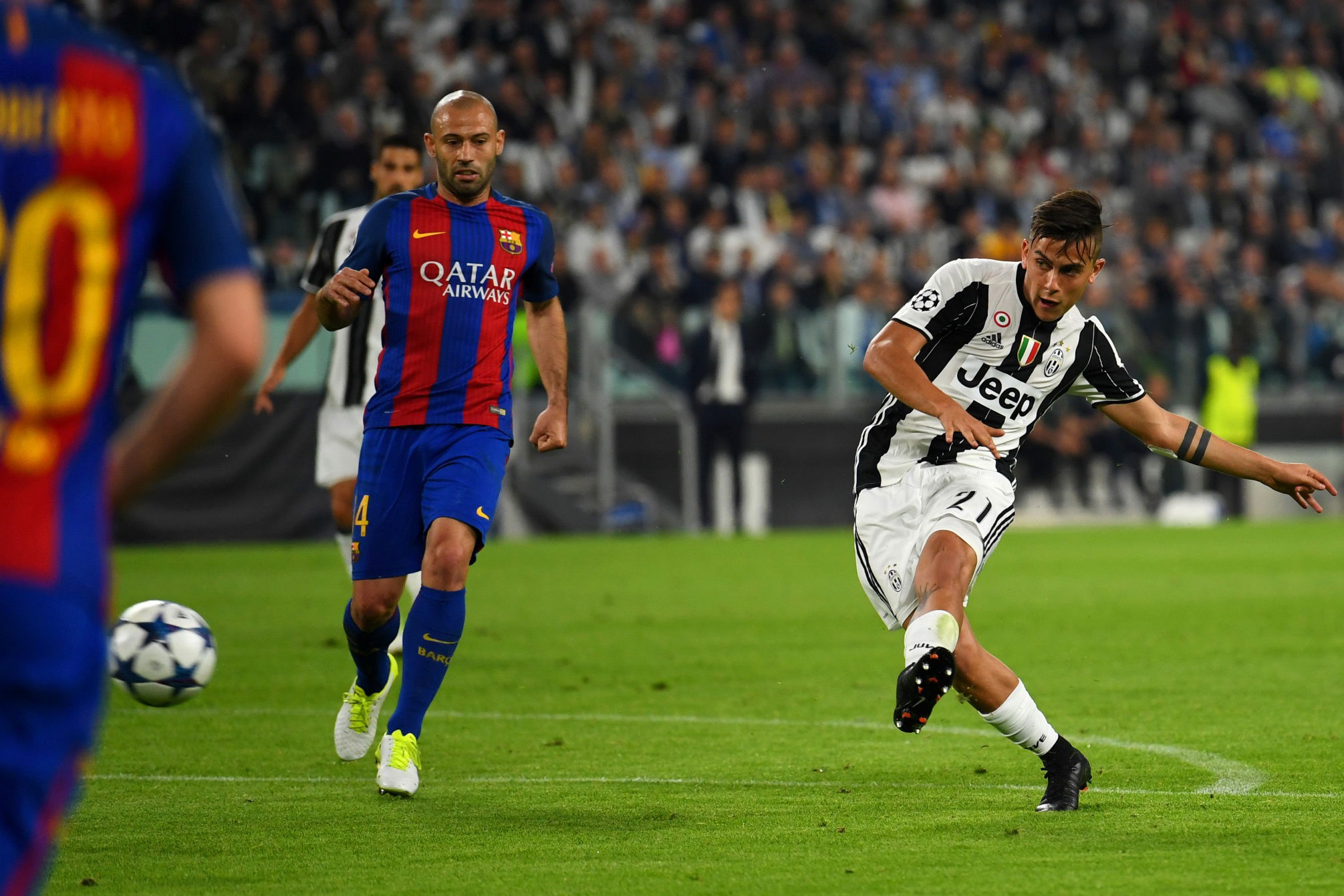 Juventus Barcelona. Paulo Dybala. Foto: GETTY IMAGES